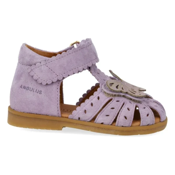 Sandales Scratchs Papillon Daim | 	Lilas