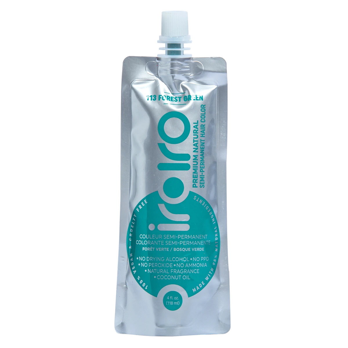 Iroiro 113 Forest Green Natural Vegan Cruelty-Free Semi-Permanent Hair Color