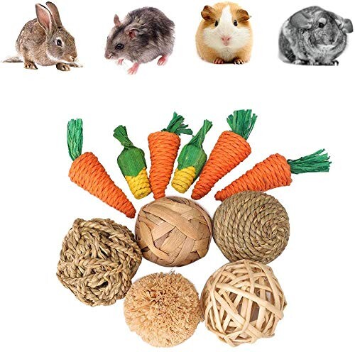  Lot de 11 jouets pour lapins/nacs
