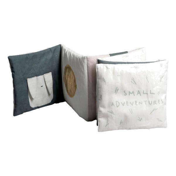 Livre-doudou sensoriel en coton bio Fabelab Jouet et Loisir