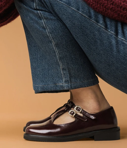 Derby salomé Dalhia acajou