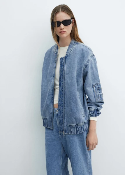 Veste bomber en jean -  Femme | Mango France