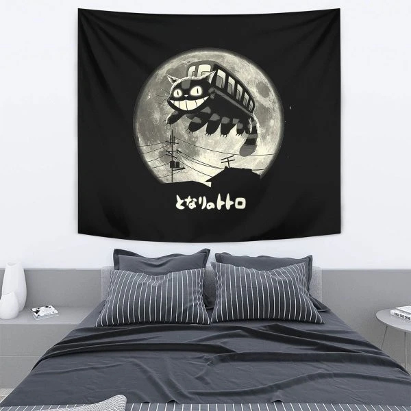 My Neighbor Totoro Cat Bus Sky Tapestry - Ghibli Merch Store - Official Studio Ghibli Merchandise