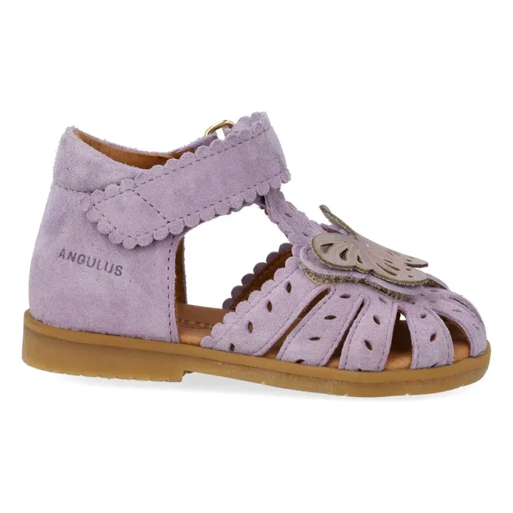 Sandales Scratchs Papillon Daim | 	Lilas