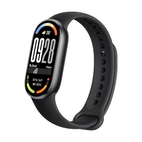 Xiaomi Smart Band 10, Montre Connectée, Boîtier alu, Suivi d'Activité, Écran AMOLED 1.72'', Autonomie 21 Jours, Charge Rapide, Suivi santé &amp; sommeil,150+ sports, iOS &amp; Android, 5 ATM, Boussole