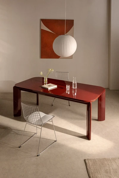 Table de salle à manger rectangulaire 200x100 cm en MDF Genève