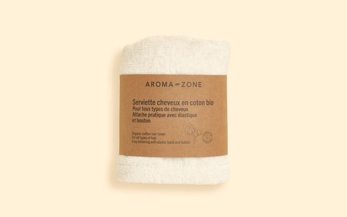 Serviette cheveux en coton bio