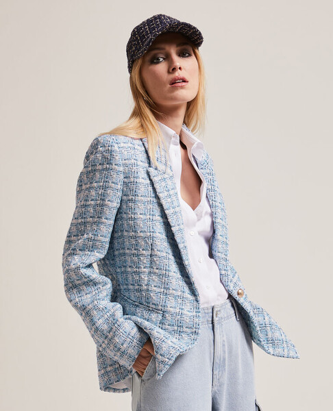 Veste blazer en tweed