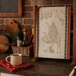 Torchon jacquard lutin 50x70cm