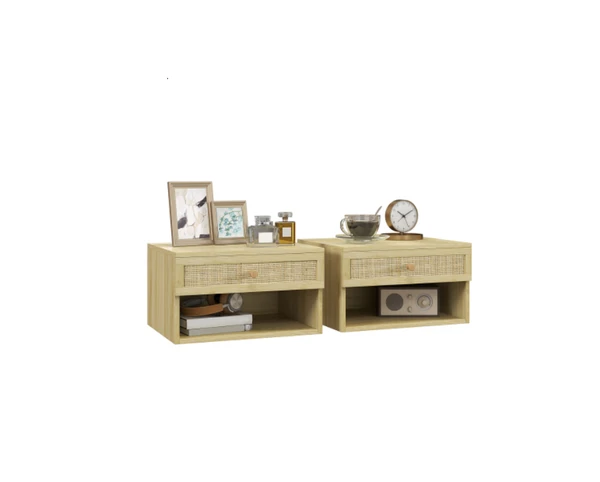 Lot de 2 Tables de Chevet Murales