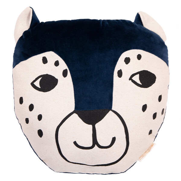  Nobodinoz Coussin Leopard - Night Blue 
