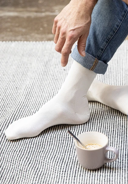 Chaussettes soie et sans élastiques mixtes