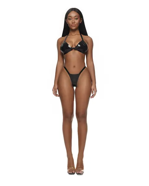 Ensemble Latex bras thong XL