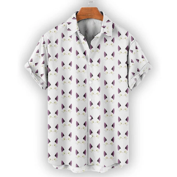 Kiki Jiji Cat Tropical Shirt Ghibli Collar Summer Shirt | Tropi Hawaiian Shirts Store