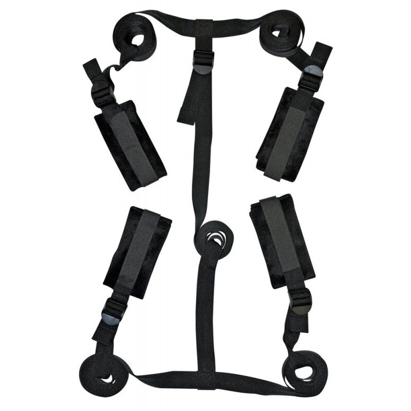 Kit d'Attaches de Lit Bondage de Sex & Mischief - SexyAvenue
