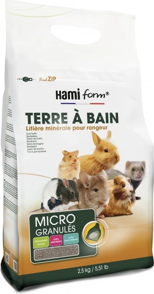 Terre à bain pour rongeur 2.5kg