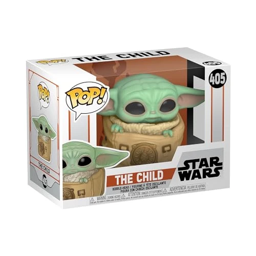 Funko Pop ! Star Wars : The Mandalorian -Grogu (l'enfant, Baby Yoda) avec Sac - Figurine en Vinyle à Collectionner - Idée Cadeau - Marchandise Officielle - Jouets pour Enfants et Adultes - Fans de TV