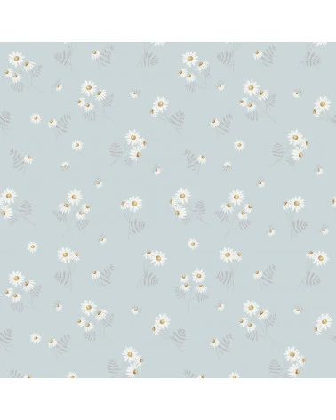 Echantillon Papier peint enfant Camomilla Blue