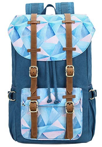 EverVanz Sac à Dos Grande Taille en Toile, pour Travail, Voyages ou École, Accueillir Un Ordinateur Portable de 15 Pouces