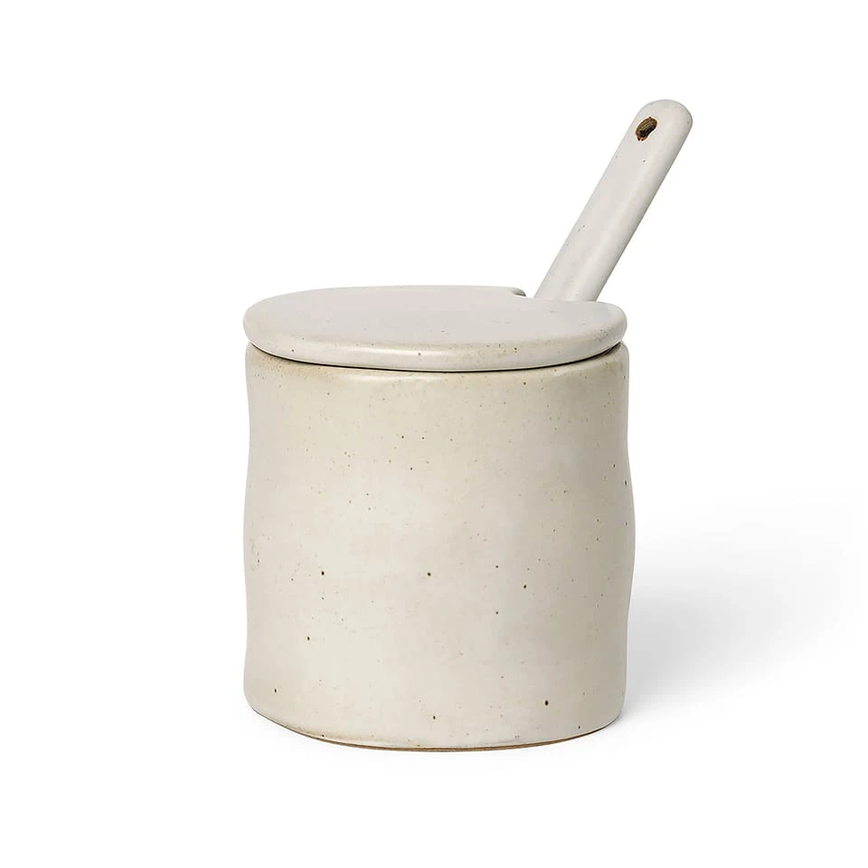 Pot à confiture avec cuillère Flow de Ferm Living - NordicNest.fr