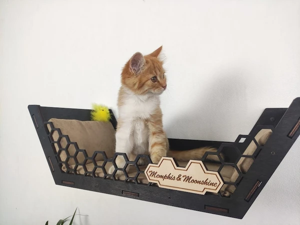 Cat wall furniture, Cat shelves, Cat condo, Cat wall shelves, Cat cave, Cat bed, Cat wall bed, Modern cat Furniture, Cat climbing wall