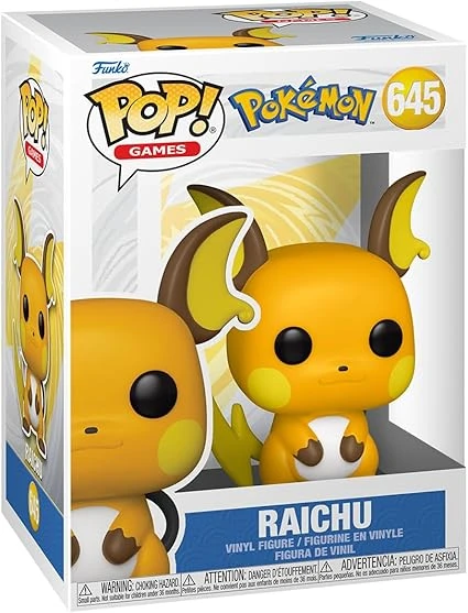 Funko Pop! Games: Pokemon - Raichu - Figurine en Vinyle à Collectionner - Idée de Cadeau - Produits Officiels - Jouets pour Les Enfants et Adultes - Video Games Fans