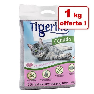 Litière Tigerino Canada Style / Premium pour chat : 11 kg + 1 kg offerte !