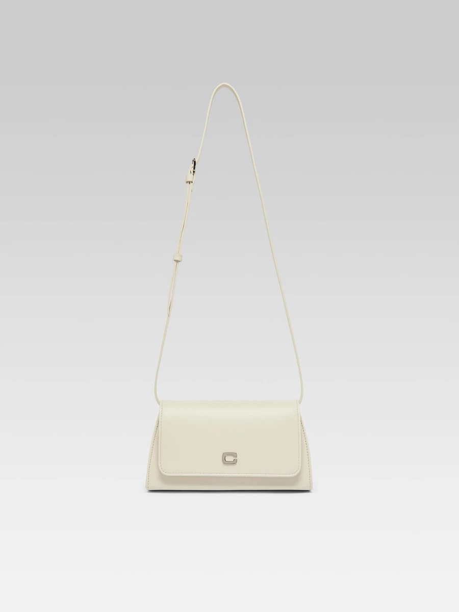 Elysee - Ivory leather shoulder bag