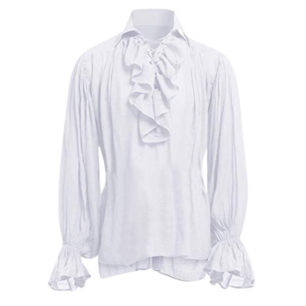 Chemise gothique à manches longues pour homme, hauts de haute qualité à la mode, style Bandage, nouvelle collection automne 2020