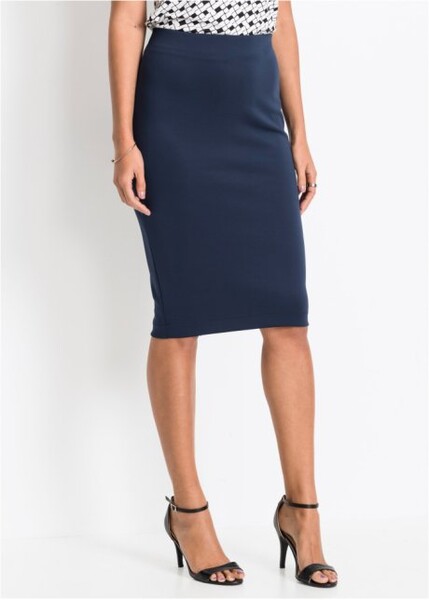 Jupe crayon bleu foncé