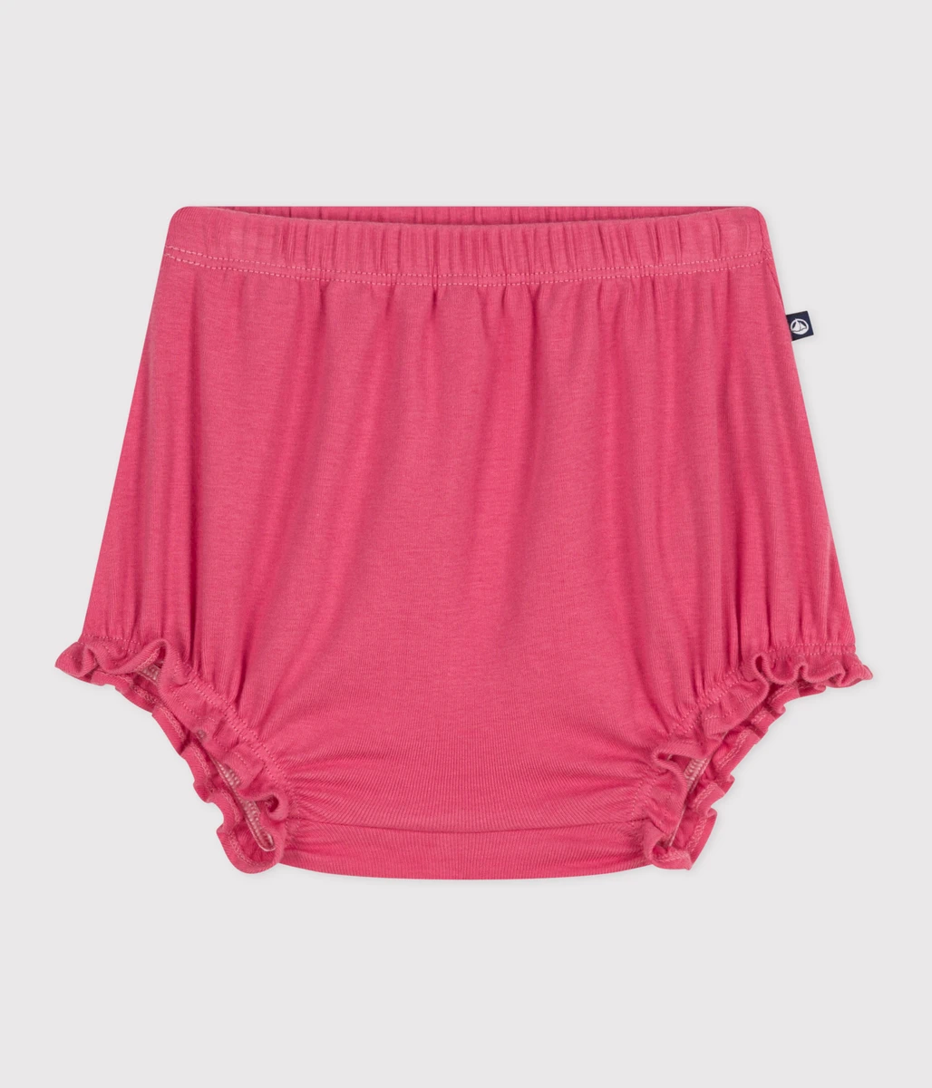 Bloomer bébé en coton uni