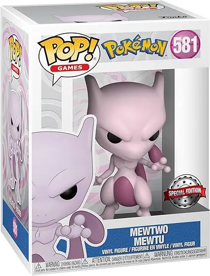 Funko Pop! Games: Pokemon - Mewtwo - Figurine en Vinyle à Collectionner - Idée de Cadeau - Produits Officiels - Jouets pour Les Enfants et Adultes - Video Games Fans