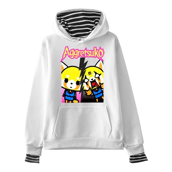 Pull femmes/hommes LettBao Aggretsuko femmes sweats à capuche pull à manches longues de haute qualité élastique respirant Vogue vestes à capuche femmes | AliExpress