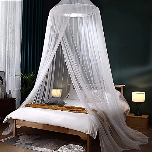 Grand Moustiquaire Ciels pour Lit Simple King Size Ou Double, Adapté à La Protection Contre Les Insectes (XL)