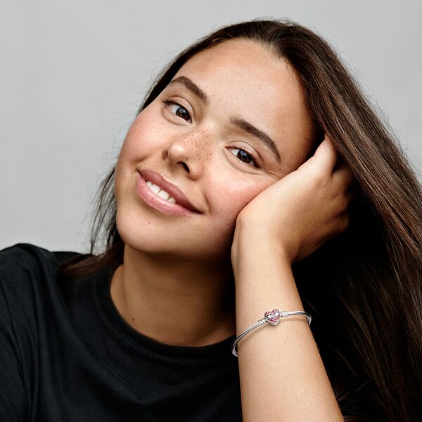 Bracelet Jonc Marvel Pandora Moments Fermoir Masque de Spider-Man