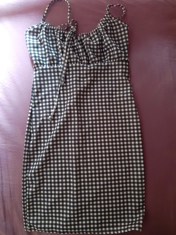 Robe Vichy noir et blanc TAILLE S