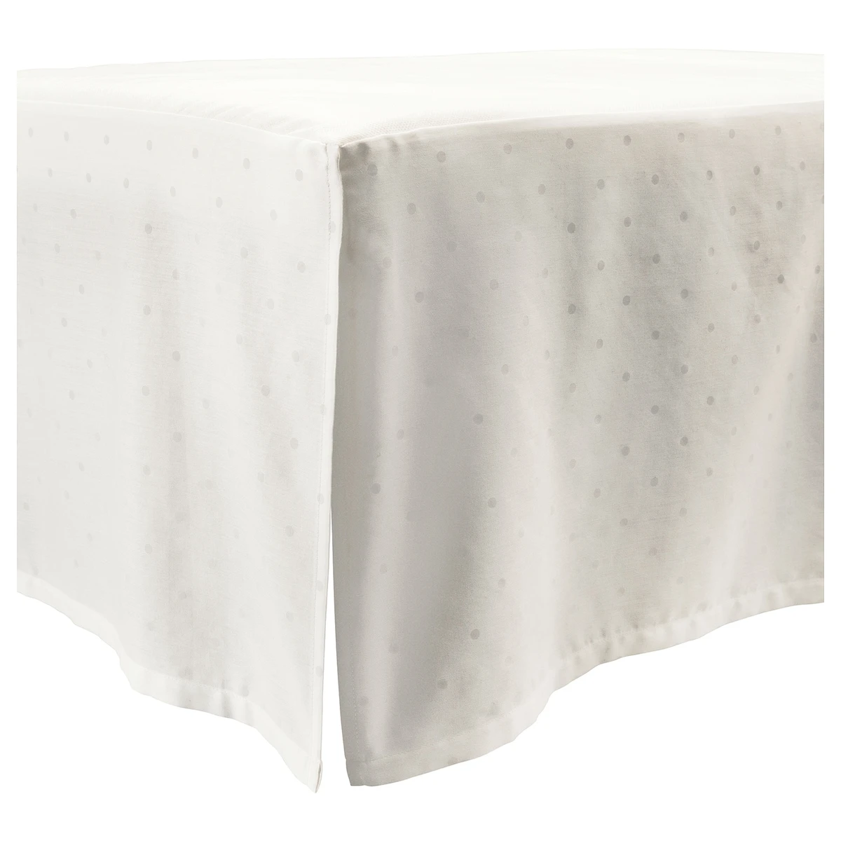 LENAST Jupe de lit - à pois/blanc 60x120 cm