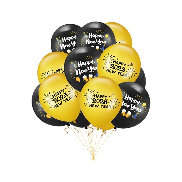 Ensemble de ballons en latex pour fête du Nouvel An, décoration de fête, bonne année, 2025, ensemble de 12 pièces - AliExpress 15