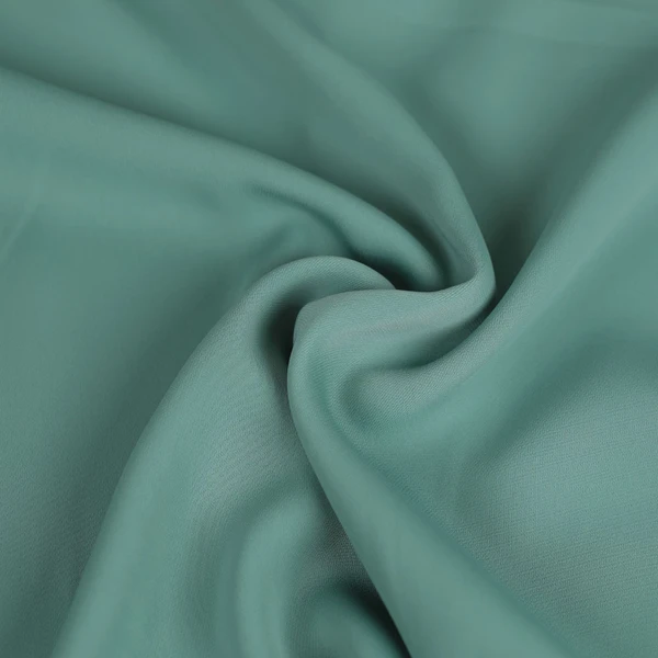 Tissu crêpe holy infroissable vert sauge | Tissu pour couture d'habits fluide de poids léger