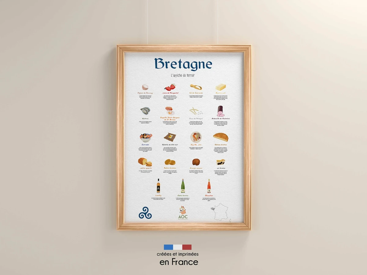 Affiche du terroir - Bretagne