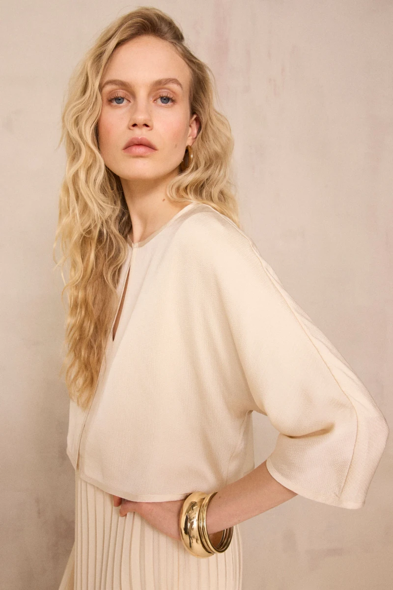 Boléro fluide à manches 3/4 DINO