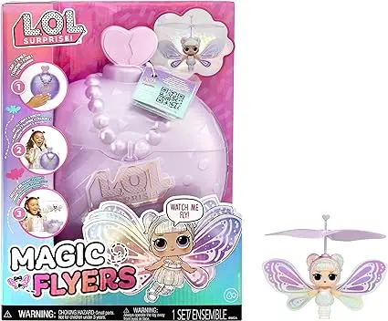 LOL Surprise Magic Flyers - Sweetie Fly - Poupée Volante Guidée à la Main - Poupée de Collection avec Bouteille Tactile à Déballer - Idéal pour Les Filles de 6 Ans et Plus