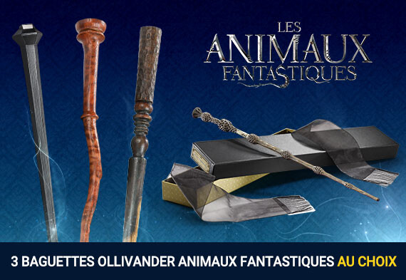 Fantastic Beasts wands collection (Norbert Dragonneau / Queenie Goldstein / Seraphina Picquery)