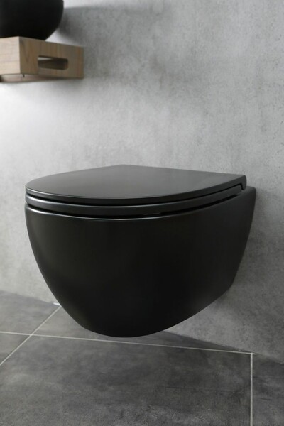 Cuvette toilette noir