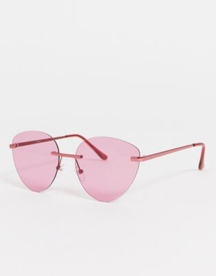 Jeepers Peepers cat eye suglasses in pink | ASOS