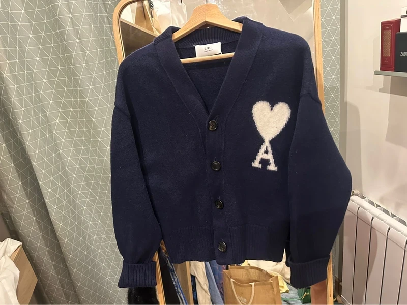 Gilet AMI bleu marine S