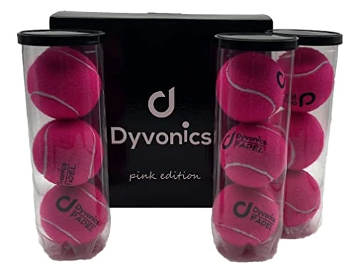 Dyvonics Balles de padel (3 x 3 pièces) Édition limitée (Rose)