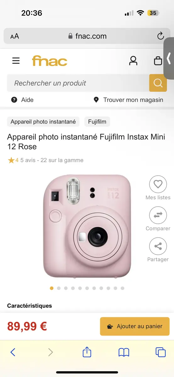 Instax mini rose 
