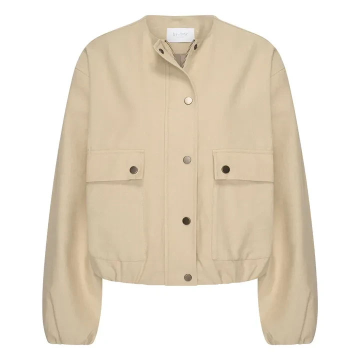 Veste Maggie Coton et Lin | Beige foncé