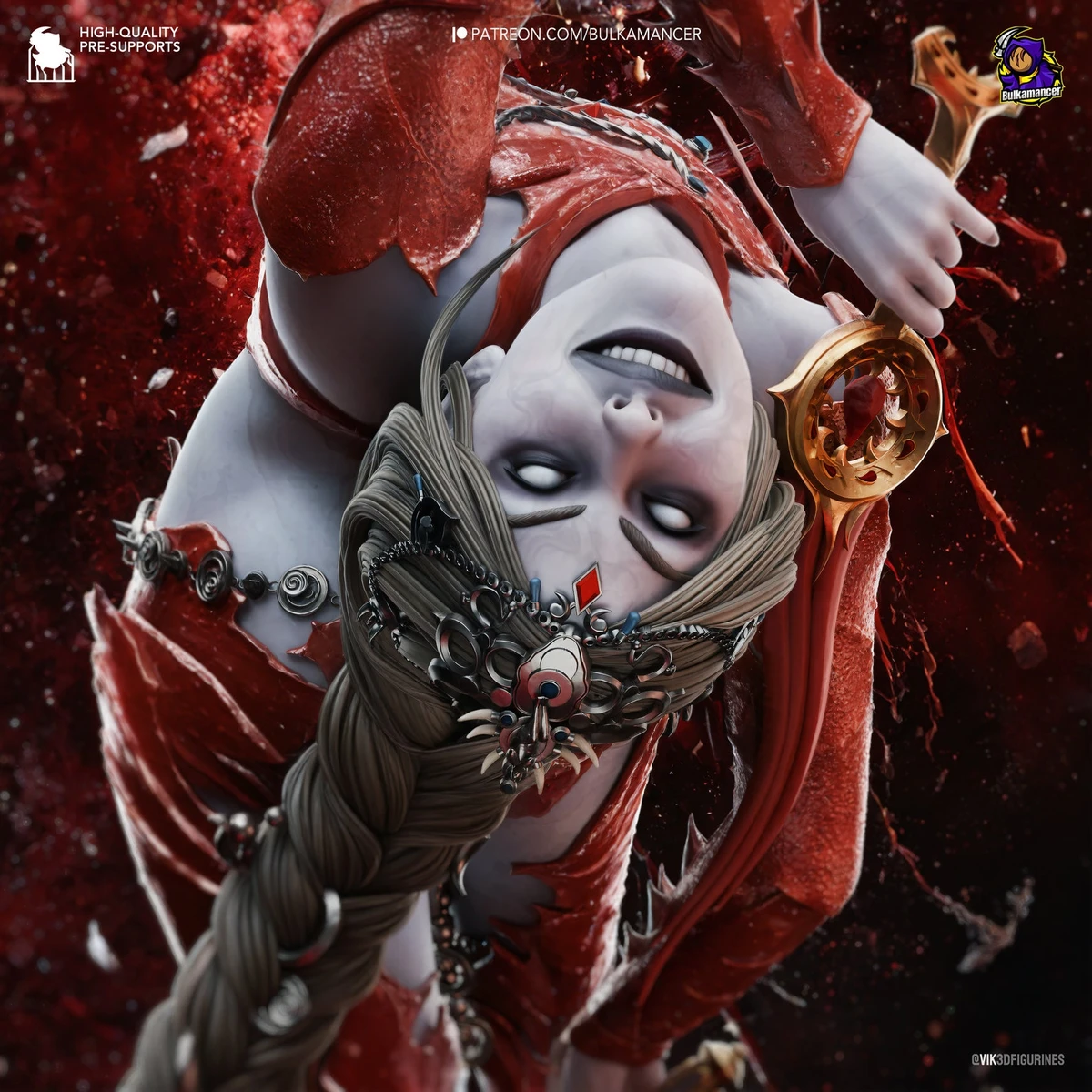 Orin The Red - Baldurs Gate 3 Figure *8k Print* 3d printed Model | Gift for Gamer | BG3 Statue | Handmade Gift | Geschenk Skulptur |